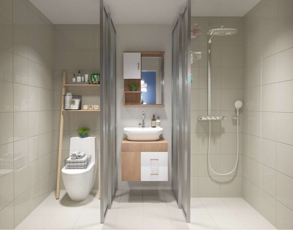 Dormitorio compartido básico | Baño