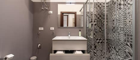 Apartment, 1 Schlafzimmer, KĂŒche, Bergblick | Badezimmer