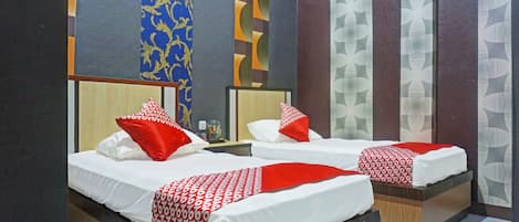 Kamar Twin Deluks | 1 kamar tidur, meja kerja, Wi-Fi gratis, dan seprai linen