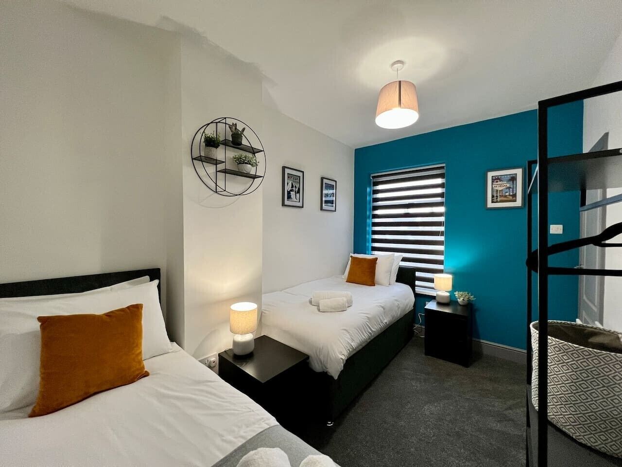 Desk, iron/ironing board, travel cot, free WiFi