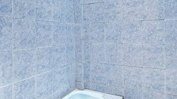 Single Room | Bathroom | Shower, rainfall showerhead, towels, toilet paper
