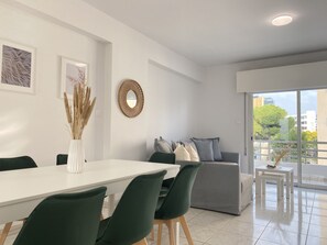 Luxury Apartment | Living area | 43-inch Smart TV with digital channels, TV - Phaedrus Living Town Flat Stephania 302 (Limassol)