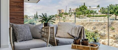 Appartement, 2 chambres, balcon, vue ville | Balcon