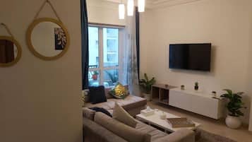 Apartamento, 2 quartos, acessível, sacada | Área de estar
