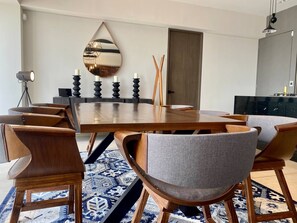 Apartment, 1 Bedroom, Accessible, Patio | Dining room - Exclusive Apartment With Jacuzzi Rockefeller (San Andrés Cholula)
