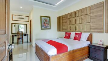 Deluxe tweepersoonskamer | Een bureau, gratis wifi, beddengoed