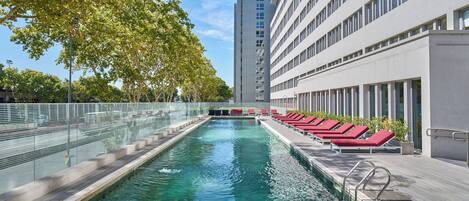 Indoor pool, outdoor pool