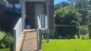 Stroll out to the deck and enjoy the serene surroundings.