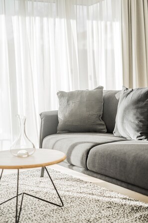 Premium-Apartment, Balkon | Zimmerausstattung