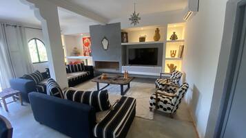 TV connectée, cheminée