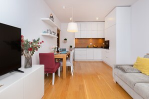 1 bedroom, bed sheets - Apartment Gdynia Redłowo by Renters (Gdynia)