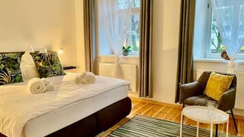 2 Schlafzimmer, Bügeleisen/Bügelbrett, kostenloses WLAN, Bettwäsche