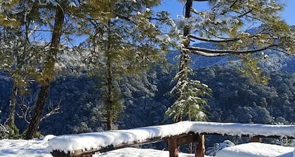 farmhouse & treehouse surrounded with orchids with mountain valley and city view