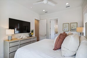 4 bedrooms, iron/ironing board, WiFi, bed sheets - Newly Built Getaway w/gourmet kitchen | Tram to Beach | Steps to Lagoon Pool (Panama City Beach)