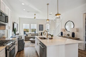 Fridge, microwave, oven, stovetop - Newly Built Getaway w/gourmet kitchen | Tram to Beach | Steps to Lagoon Pool (Panama City Beach)