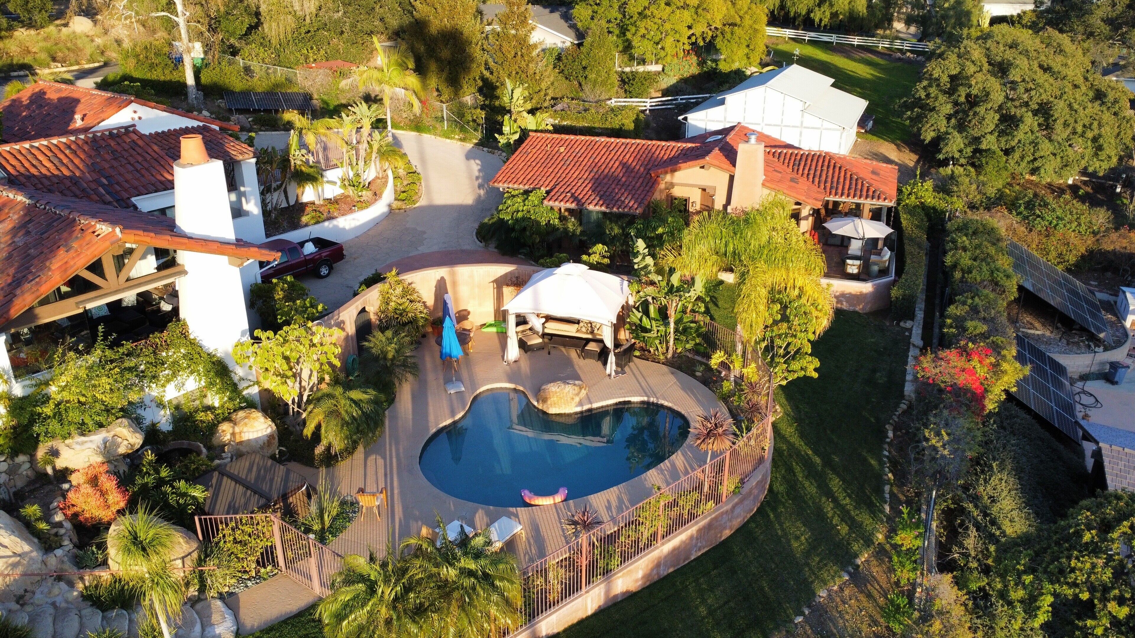 Piscine extérieure, piscine chauffée
