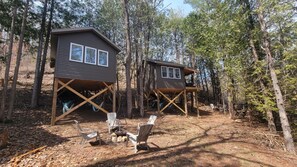 Terrace/patio - Treehouse Cabin in the Bluff Woodlands (Elba)