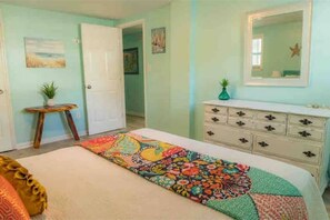 2 bedrooms, iron/ironing board, travel crib, free WiFi