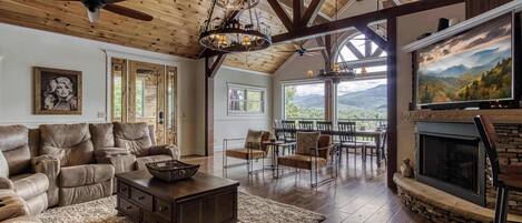 Téléviseur, foyer, bureau