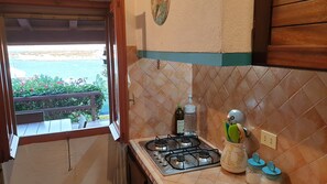 Fridge, microwave, oven, stovetop - Villa with wonderful sea view, a few steps from the beach (La Maddalena)