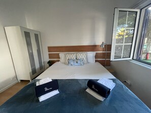 2 bedrooms, iron/ironing board, travel crib, free WiFi