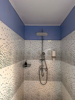 Haartrockner, Handtücher, Seife, Shampoo