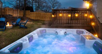 NEW! Updated Mystic Home w/ Sauna, Hot Tub & Deck