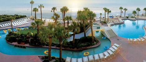 Indoor pool, outdoor pool