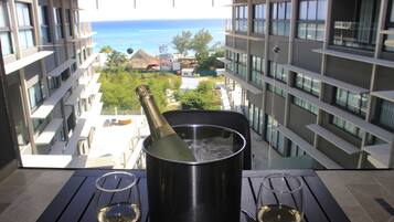 Luxury Suite, 2 Bedrooms, Ocean View | Balcony view