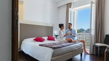 Doppia Superior con patio | Italienische Bettbezüge von Frette, hochwertige Bettwaren