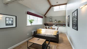TV, fireplace, offices