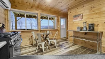 House (Misty View) | Private kitchen | Full-sized fridge, microwave, oven, stovetop