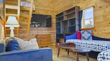 House (Misty View) | Living area | 75-inch Smart TV with digital channels, TV, streaming services