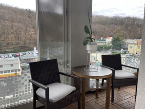 City Apartment, Balcony | Living area - KORA APARTMENTS (Prague)