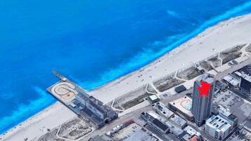 Accommodatie ligt op het strand