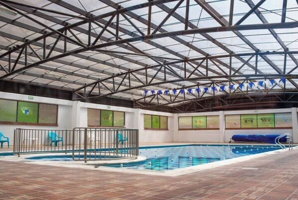 A heated pool