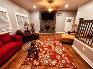 Smart TV, chimenea