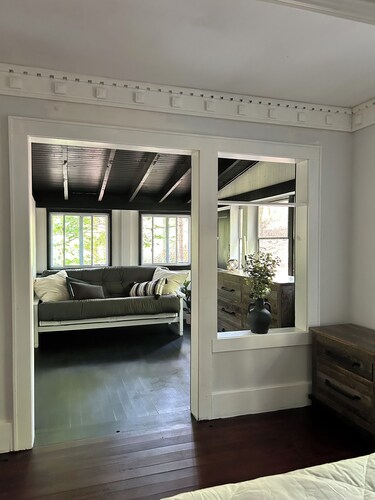 Experience rural bliss near historic Lake George with a six bdm mountain sunset