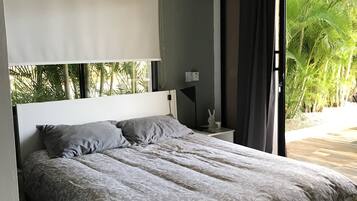 2 habitaciones, tabla de planchar con plancha, wifi y ropa de cama