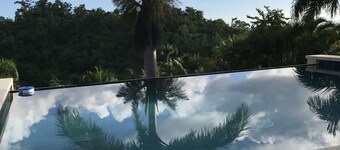 splendid villa with its infinity pool offering you a view of nature