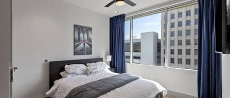 2 bedrooms, iron/ironing board, travel crib, free WiFi
