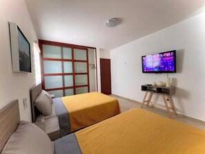 5 quartos, cofres nos quartos, ferros/tábuas de passar roupa