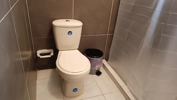 Shower, towels, soap