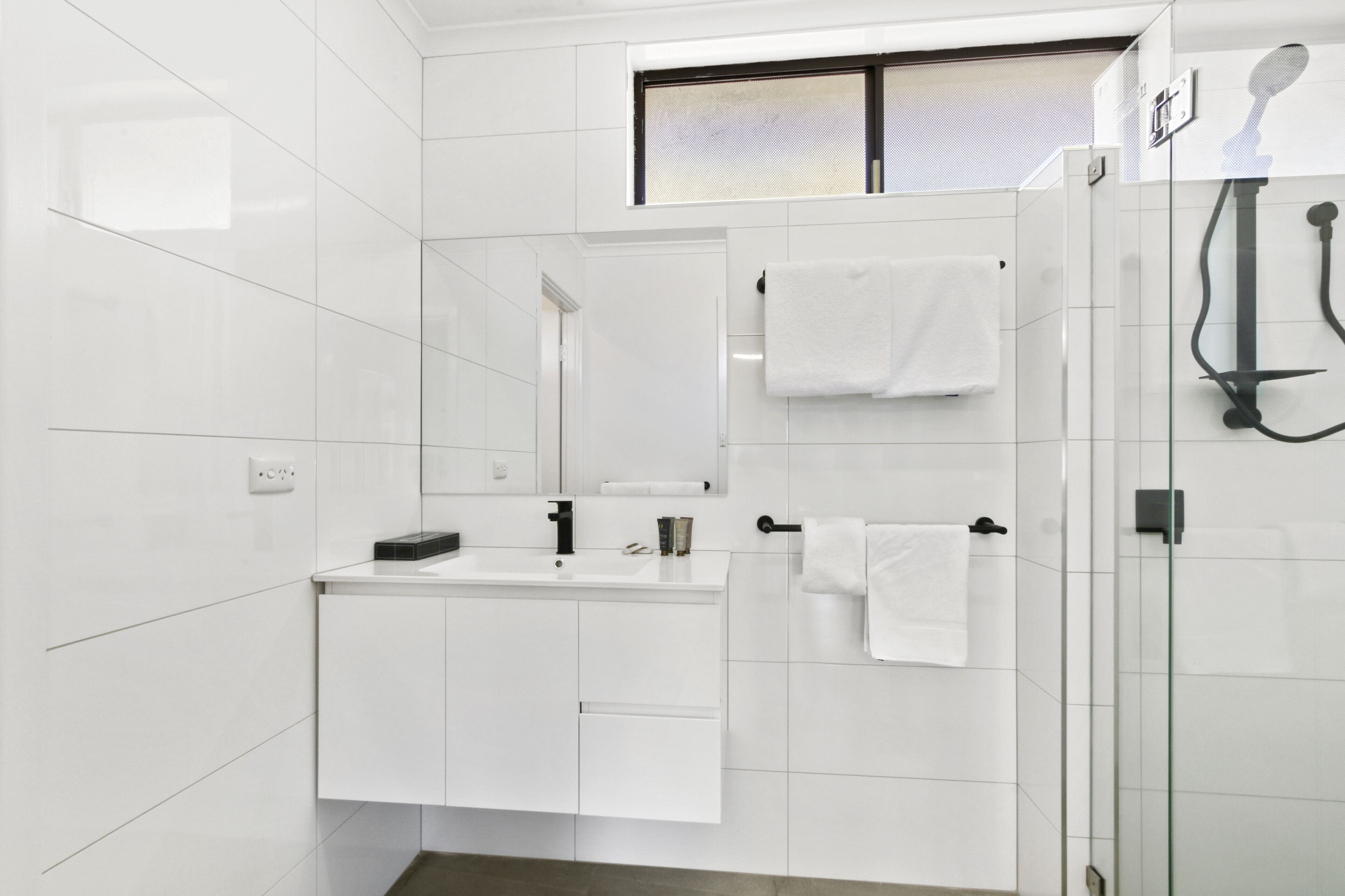 Appartement, 2 slaapkamers | Badkamer | Een douche, handdoeken