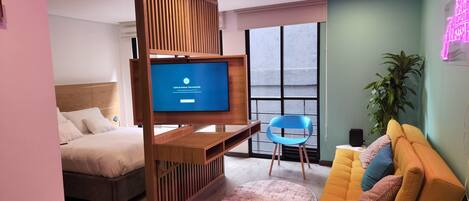 1 dormitorio, escritorio, tabla de planchar con plancha y wifi gratis