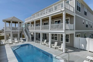 Pool - Dolphin Watch | Oceanfront | Private Pool, Hot Tub, Dog Friendly (Virginia Beach)