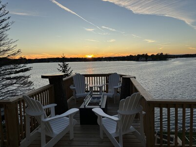 Country lake get away from sunrise to sunset