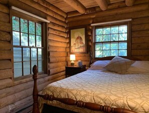 3 bedrooms, desk, iron/ironing board, travel crib - Peaceful Tree-top 3 bedroom cabin with fireplace (Black Mountain)