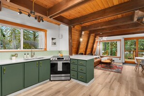 Fridge, microwave, oven, stovetop - Wild Dog Cabin located on Highway 2 - Only 25 min to Steven's Pass! (Gold Bar)