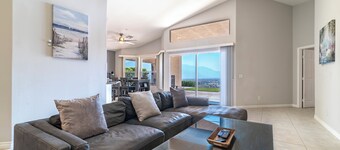 Pristine Home w/ Panoramic Mountain & Desert Views! A step above — LITERALLY — 